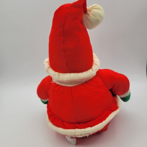 Vintage Department 56 Santa Clause Nylon Plush Stuffed Animal Christmas Decor - Picture 7 of 9